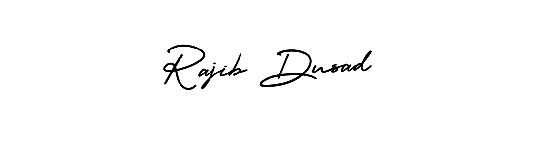 How to make Rajib Dusad name signature. Use AmerikaSignatureDemo-Regular style for creating short signs online. This is the latest handwritten sign. Rajib Dusad signature style 3 images and pictures png