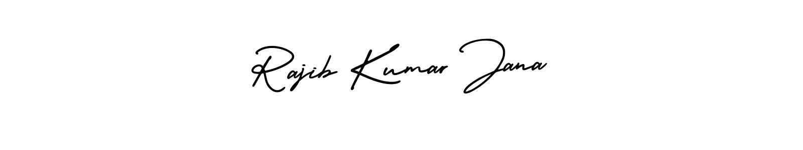 This is the best signature style for the Rajib Kumar Jana name. Also you like these signature font (AmerikaSignatureDemo-Regular). Mix name signature. Rajib Kumar Jana signature style 3 images and pictures png