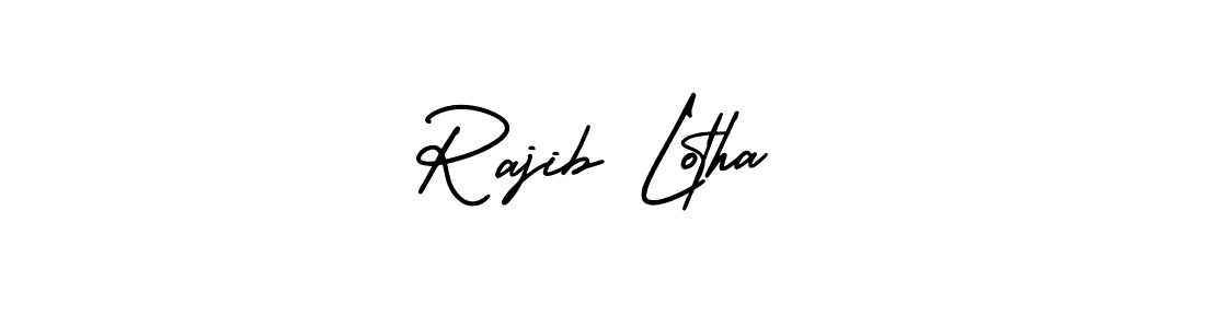 Design your own signature with our free online signature maker. With this signature software, you can create a handwritten (AmerikaSignatureDemo-Regular) signature for name Rajib Lotha. Rajib Lotha signature style 3 images and pictures png