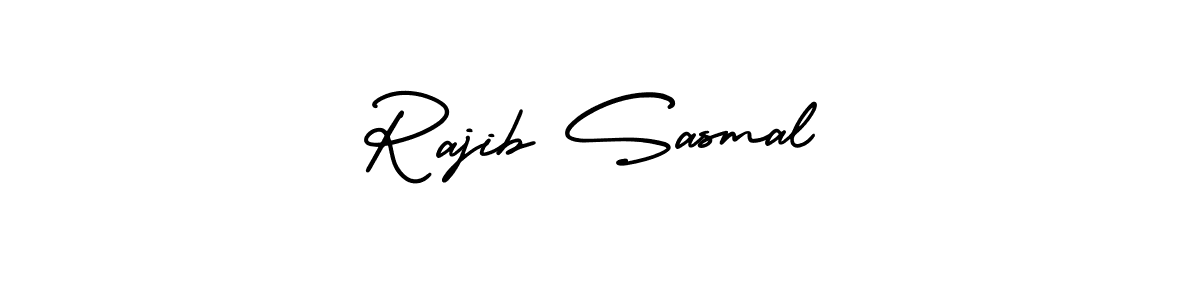 AmerikaSignatureDemo-Regular is a professional signature style that is perfect for those who want to add a touch of class to their signature. It is also a great choice for those who want to make their signature more unique. Get Rajib Sasmal name to fancy signature for free. Rajib Sasmal signature style 3 images and pictures png