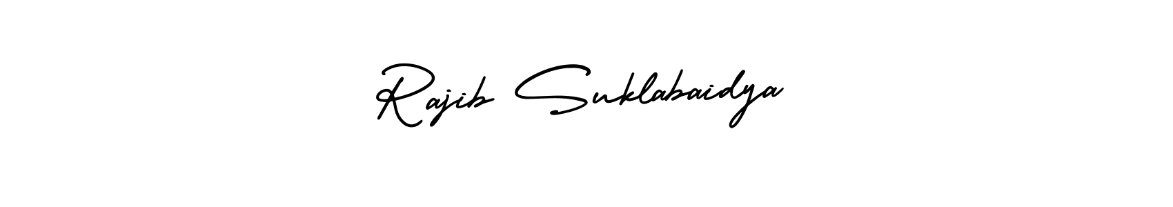 Also You can easily find your signature by using the search form. We will create Rajib Suklabaidya name handwritten signature images for you free of cost using AmerikaSignatureDemo-Regular sign style. Rajib Suklabaidya signature style 3 images and pictures png