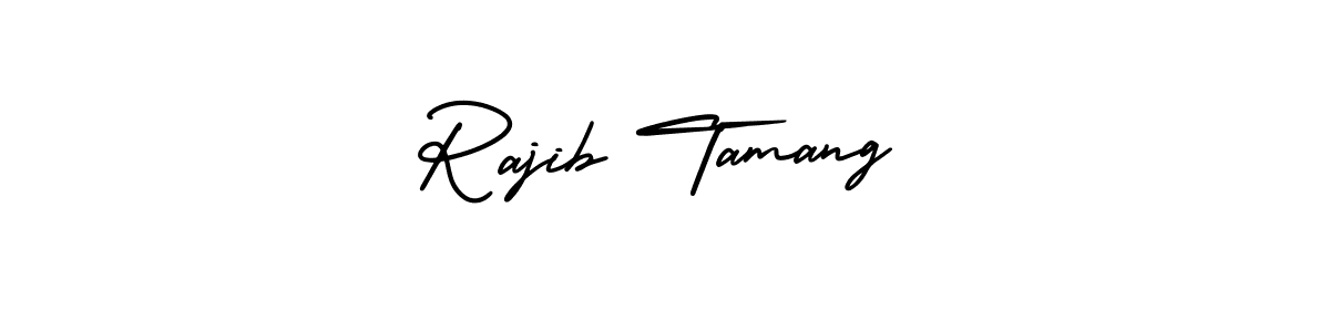 Create a beautiful signature design for name Rajib Tamang. With this signature (AmerikaSignatureDemo-Regular) fonts, you can make a handwritten signature for free. Rajib Tamang signature style 3 images and pictures png