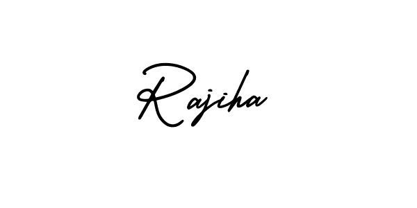 Create a beautiful signature design for name Rajiha. With this signature (AmerikaSignatureDemo-Regular) fonts, you can make a handwritten signature for free. Rajiha signature style 3 images and pictures png