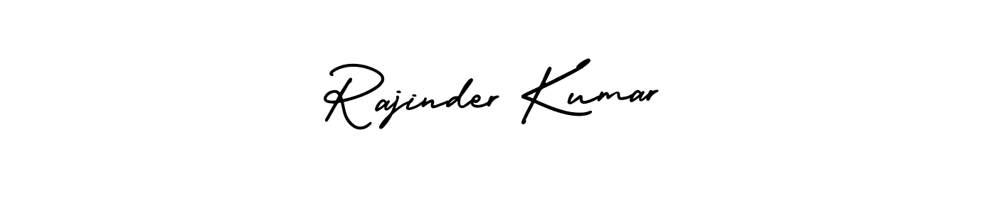 It looks lik you need a new signature style for name Rajinder Kumar. Design unique handwritten (AmerikaSignatureDemo-Regular) signature with our free signature maker in just a few clicks. Rajinder Kumar signature style 3 images and pictures png