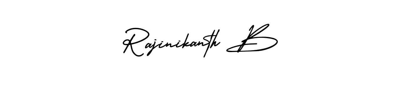 Create a beautiful signature design for name Rajinikanth B. With this signature (AmerikaSignatureDemo-Regular) fonts, you can make a handwritten signature for free. Rajinikanth B signature style 3 images and pictures png