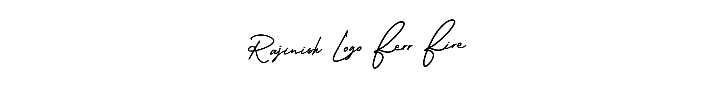 Make a beautiful signature design for name Rajinish Logo Ferr Fire. With this signature (AmerikaSignatureDemo-Regular) style, you can create a handwritten signature for free. Rajinish Logo Ferr Fire signature style 3 images and pictures png