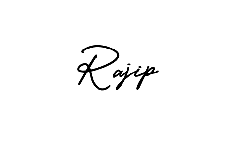 if you are searching for the best signature style for your name Rajip. so please give up your signature search. here we have designed multiple signature styles  using AmerikaSignatureDemo-Regular. Rajip signature style 3 images and pictures png