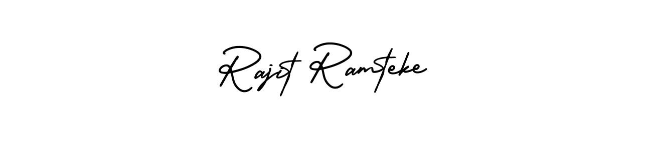 How to Draw Rajit Ramteke signature style? AmerikaSignatureDemo-Regular is a latest design signature styles for name Rajit Ramteke. Rajit Ramteke signature style 3 images and pictures png