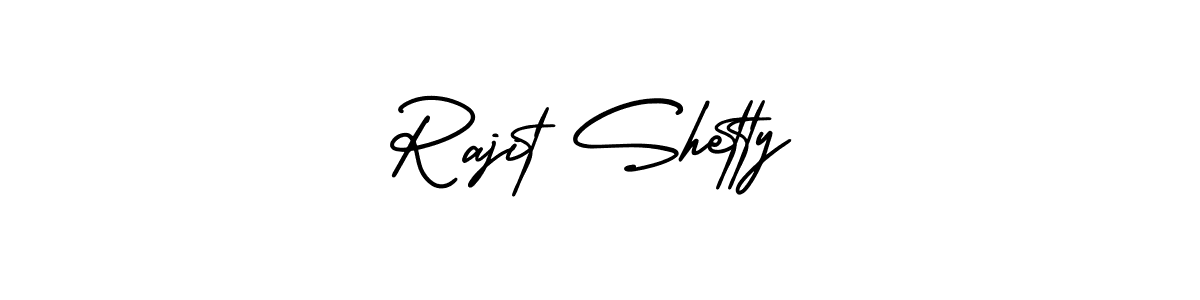 Design your own signature with our free online signature maker. With this signature software, you can create a handwritten (AmerikaSignatureDemo-Regular) signature for name Rajit Shetty. Rajit Shetty signature style 3 images and pictures png