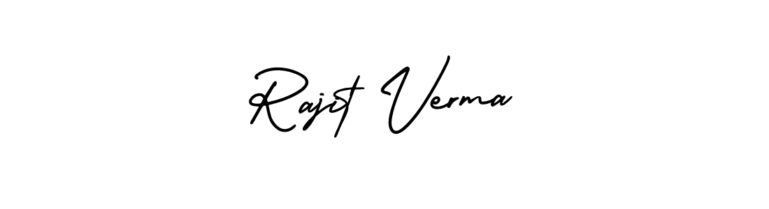 Best and Professional Signature Style for Rajit Verma. AmerikaSignatureDemo-Regular Best Signature Style Collection. Rajit Verma signature style 3 images and pictures png