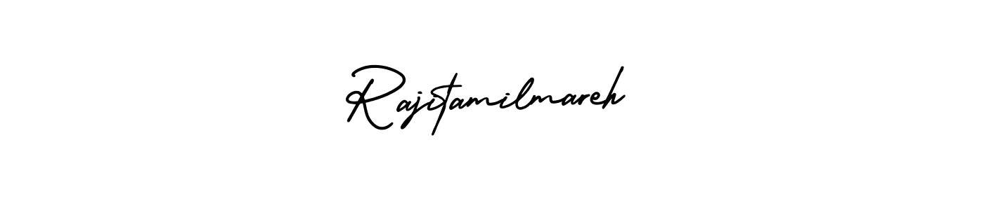 if you are searching for the best signature style for your name Rajitamilmareh. so please give up your signature search. here we have designed multiple signature styles  using AmerikaSignatureDemo-Regular. Rajitamilmareh signature style 3 images and pictures png