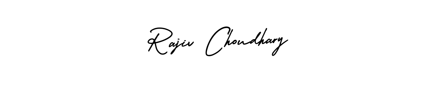 Rajiv Choudhary stylish signature style. Best Handwritten Sign (AmerikaSignatureDemo-Regular) for my name. Handwritten Signature Collection Ideas for my name Rajiv Choudhary. Rajiv Choudhary signature style 3 images and pictures png