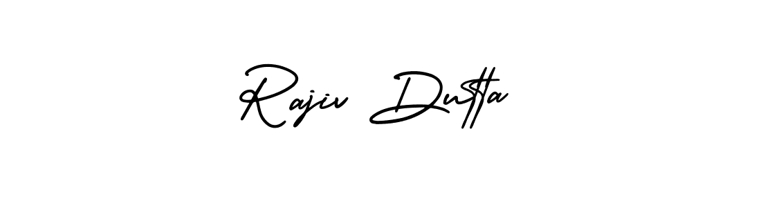 How to make Rajiv Dutta signature? AmerikaSignatureDemo-Regular is a professional autograph style. Create handwritten signature for Rajiv Dutta name. Rajiv Dutta signature style 3 images and pictures png