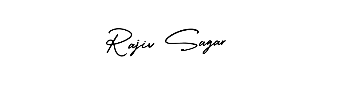 You should practise on your own different ways (AmerikaSignatureDemo-Regular) to write your name (Rajiv Sagar) in signature. don't let someone else do it for you. Rajiv Sagar signature style 3 images and pictures png