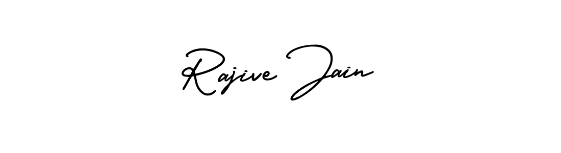 How to Draw Rajive Jain signature style? AmerikaSignatureDemo-Regular is a latest design signature styles for name Rajive Jain. Rajive Jain signature style 3 images and pictures png