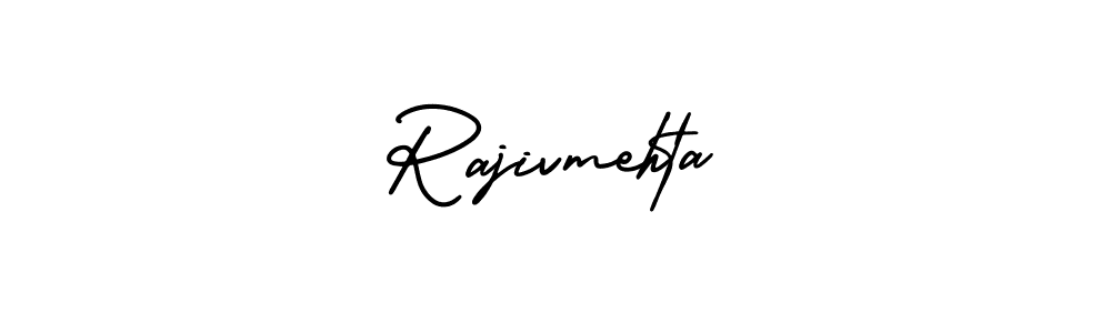 How to Draw Rajivmehta signature style? AmerikaSignatureDemo-Regular is a latest design signature styles for name Rajivmehta. Rajivmehta signature style 3 images and pictures png