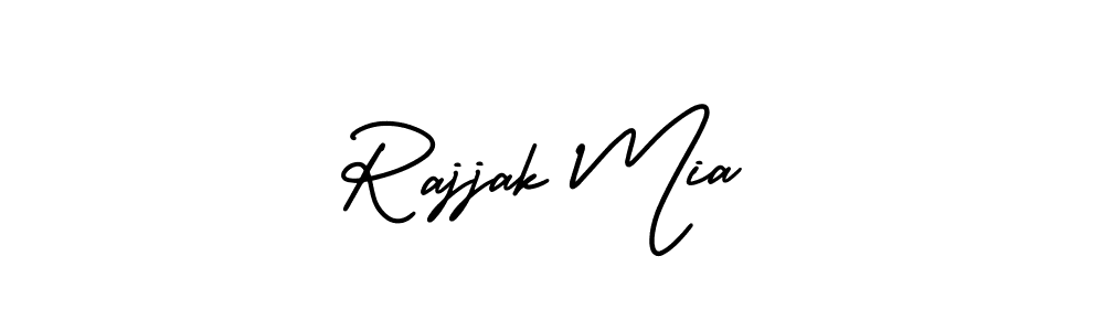 Rajjak Mia stylish signature style. Best Handwritten Sign (AmerikaSignatureDemo-Regular) for my name. Handwritten Signature Collection Ideas for my name Rajjak Mia. Rajjak Mia signature style 3 images and pictures png