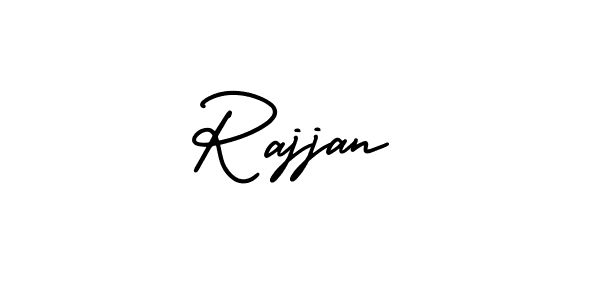 The best way (AmerikaSignatureDemo-Regular) to make a short signature is to pick only two or three words in your name. The name Rajjan include a total of six letters. For converting this name. Rajjan signature style 3 images and pictures png