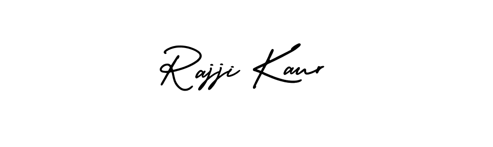 How to Draw Rajji Kaur signature style? AmerikaSignatureDemo-Regular is a latest design signature styles for name Rajji Kaur. Rajji Kaur signature style 3 images and pictures png