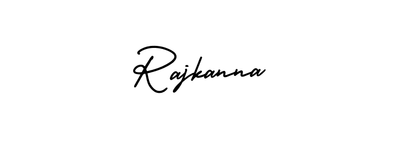 The best way (AmerikaSignatureDemo-Regular) to make a short signature is to pick only two or three words in your name. The name Rajkanna include a total of six letters. For converting this name. Rajkanna signature style 3 images and pictures png