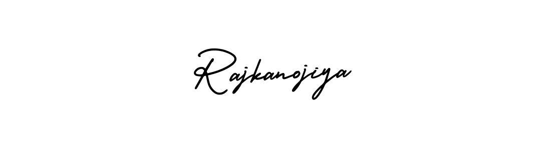 This is the best signature style for the Rajkanojiya name. Also you like these signature font (AmerikaSignatureDemo-Regular). Mix name signature. Rajkanojiya signature style 3 images and pictures png