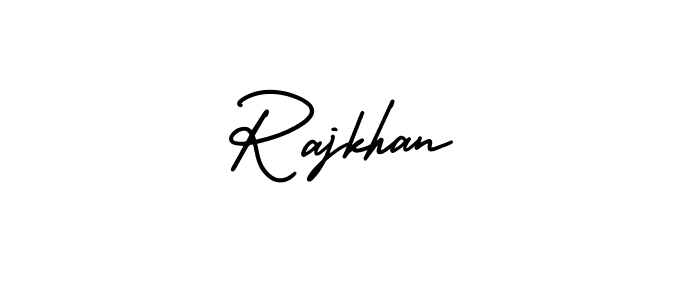 Use a signature maker to create a handwritten signature online. With this signature software, you can design (AmerikaSignatureDemo-Regular) your own signature for name Rajkhan. Rajkhan signature style 3 images and pictures png