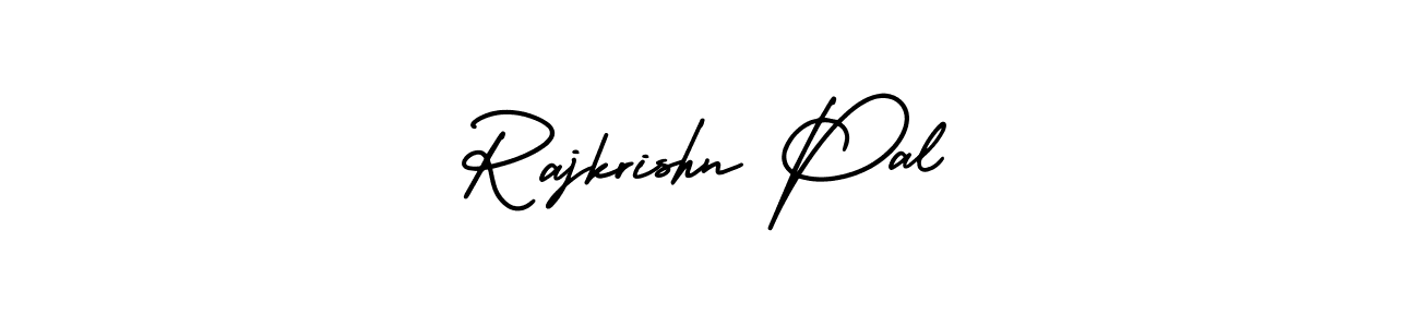 The best way (AmerikaSignatureDemo-Regular) to make a short signature is to pick only two or three words in your name. The name Rajkrishn Pal include a total of six letters. For converting this name. Rajkrishn Pal signature style 3 images and pictures png