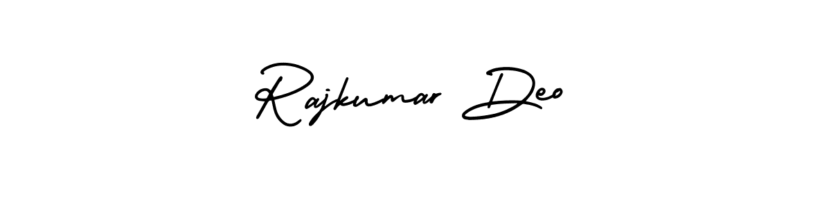 AmerikaSignatureDemo-Regular is a professional signature style that is perfect for those who want to add a touch of class to their signature. It is also a great choice for those who want to make their signature more unique. Get Rajkumar Deo name to fancy signature for free. Rajkumar Deo signature style 3 images and pictures png