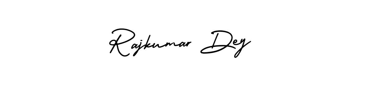 The best way (AmerikaSignatureDemo-Regular) to make a short signature is to pick only two or three words in your name. The name Rajkumar Dey include a total of six letters. For converting this name. Rajkumar Dey signature style 3 images and pictures png