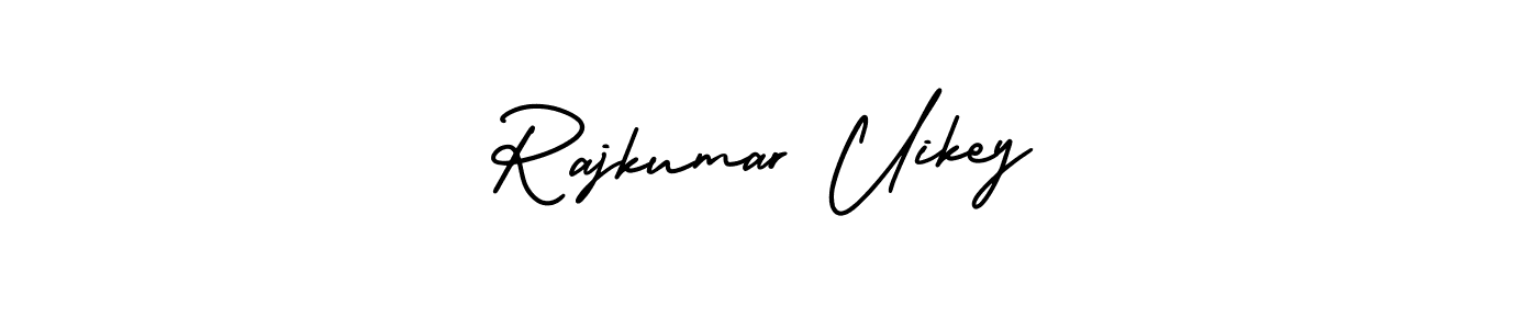 Use a signature maker to create a handwritten signature online. With this signature software, you can design (AmerikaSignatureDemo-Regular) your own signature for name Rajkumar Uikey. Rajkumar Uikey signature style 3 images and pictures png