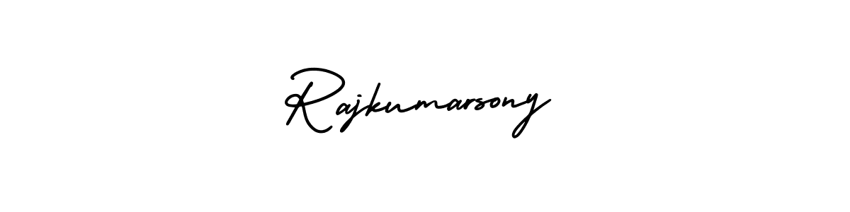 This is the best signature style for the Rajkumarsony name. Also you like these signature font (AmerikaSignatureDemo-Regular). Mix name signature. Rajkumarsony signature style 3 images and pictures png