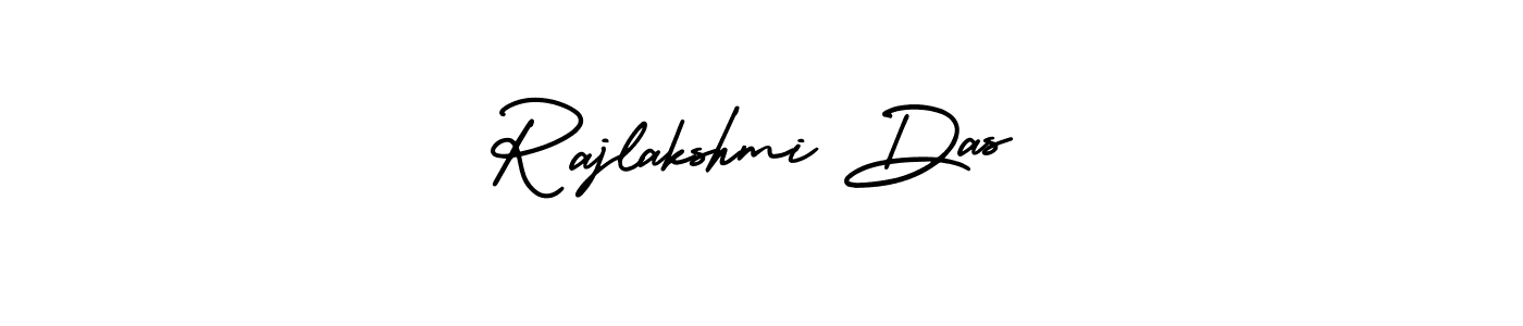 The best way (AmerikaSignatureDemo-Regular) to make a short signature is to pick only two or three words in your name. The name Rajlakshmi Das include a total of six letters. For converting this name. Rajlakshmi Das signature style 3 images and pictures png