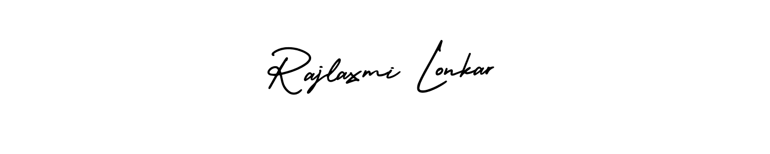 Use a signature maker to create a handwritten signature online. With this signature software, you can design (AmerikaSignatureDemo-Regular) your own signature for name Rajlaxmi Lonkar. Rajlaxmi Lonkar signature style 3 images and pictures png