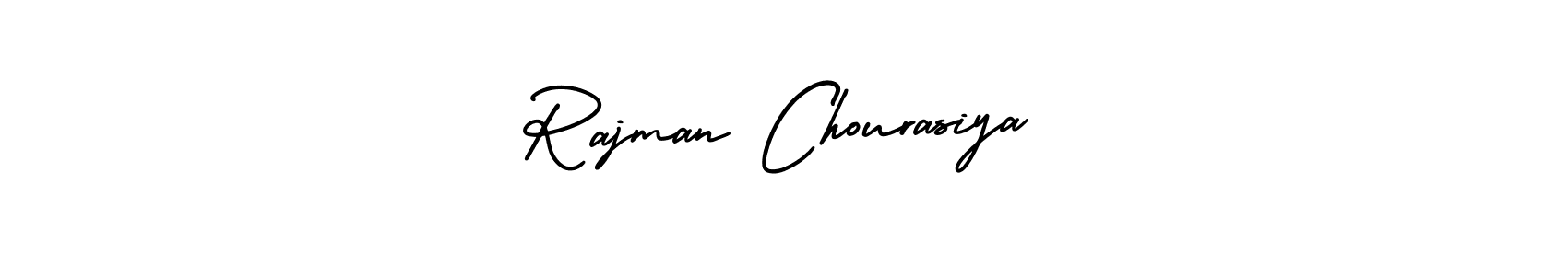 How to Draw Rajman Chourasiya signature style? AmerikaSignatureDemo-Regular is a latest design signature styles for name Rajman Chourasiya. Rajman Chourasiya signature style 3 images and pictures png