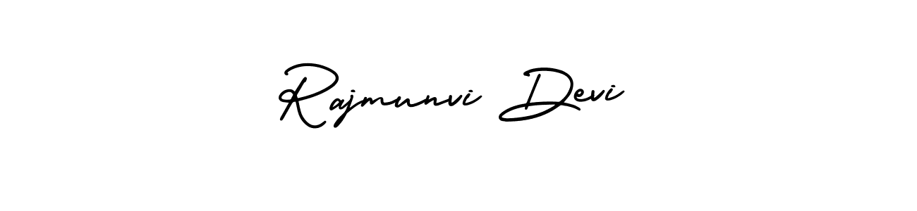 How to make Rajmunvi Devi name signature. Use AmerikaSignatureDemo-Regular style for creating short signs online. This is the latest handwritten sign. Rajmunvi Devi signature style 3 images and pictures png