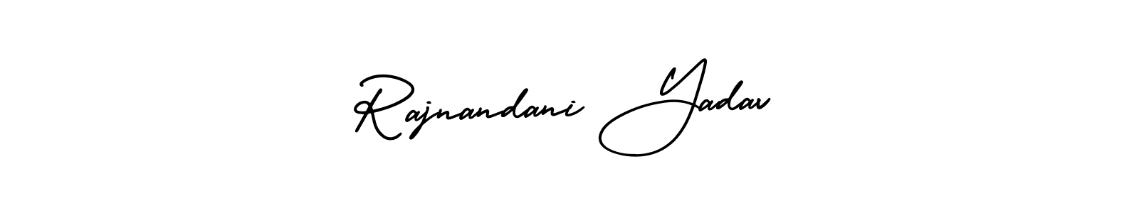 How to make Rajnandani Yadav signature? AmerikaSignatureDemo-Regular is a professional autograph style. Create handwritten signature for Rajnandani Yadav name. Rajnandani Yadav signature style 3 images and pictures png
