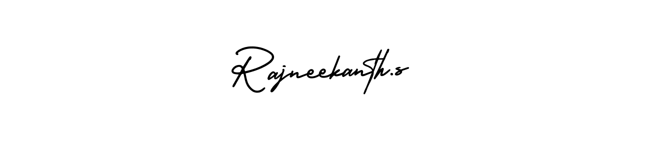 Design your own signature with our free online signature maker. With this signature software, you can create a handwritten (AmerikaSignatureDemo-Regular) signature for name Rajneekanth.s. Rajneekanth.s signature style 3 images and pictures png