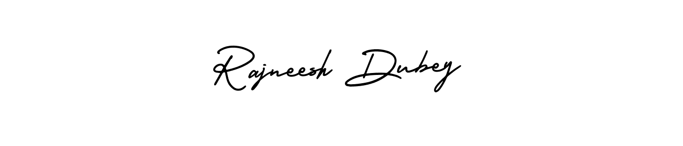 How to make Rajneesh Dubey signature? AmerikaSignatureDemo-Regular is a professional autograph style. Create handwritten signature for Rajneesh Dubey name. Rajneesh Dubey signature style 3 images and pictures png