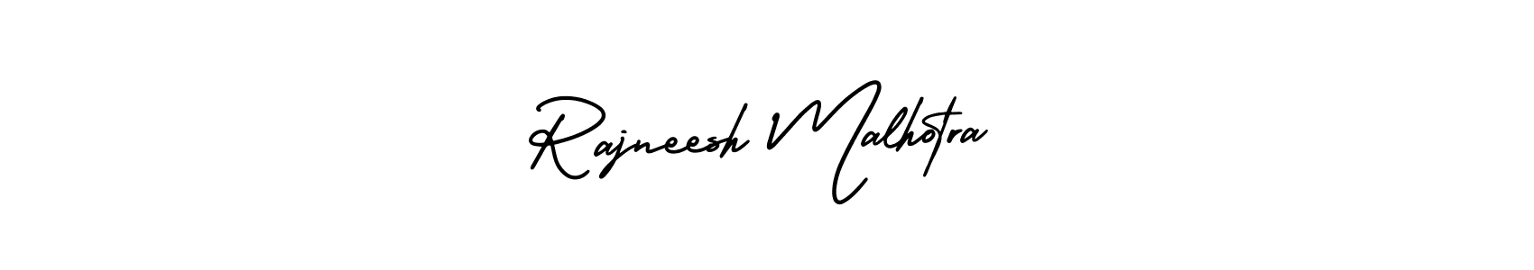 Use a signature maker to create a handwritten signature online. With this signature software, you can design (AmerikaSignatureDemo-Regular) your own signature for name Rajneesh Malhotra. Rajneesh Malhotra signature style 3 images and pictures png