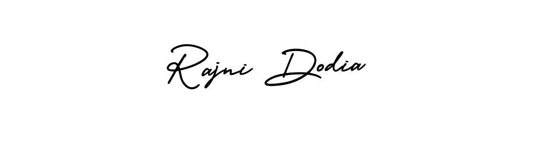 Rajni Dodia stylish signature style. Best Handwritten Sign (AmerikaSignatureDemo-Regular) for my name. Handwritten Signature Collection Ideas for my name Rajni Dodia. Rajni Dodia signature style 3 images and pictures png