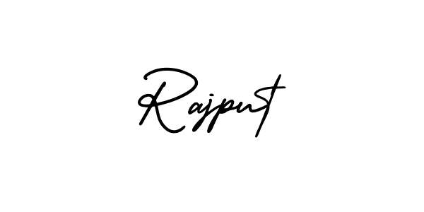 How to make Rajput name signature. Use AmerikaSignatureDemo-Regular style for creating short signs online. This is the latest handwritten sign. Rajput signature style 3 images and pictures png