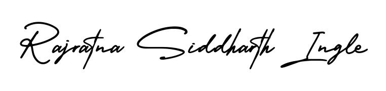 Practice writing Rajratna Siddharth Ingle with the flow of AmerikaSignatureDemo-Regular lettering. A fantastic source of inspiration for developing your personal signature style. Rajratna Siddharth Ingle signature style 3 images and pictures png