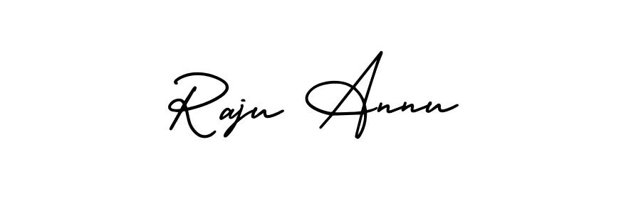 if you are searching for the best signature style for your name Raju Annu. so please give up your signature search. here we have designed multiple signature styles  using AmerikaSignatureDemo-Regular. Raju Annu signature style 3 images and pictures png