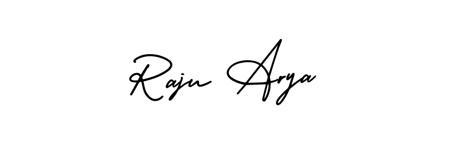 It looks lik you need a new signature style for name Raju Arya. Design unique handwritten (AmerikaSignatureDemo-Regular) signature with our free signature maker in just a few clicks. Raju Arya signature style 3 images and pictures png