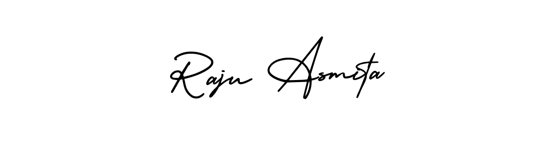 Also You can easily find your signature by using the search form. We will create Raju Asmita name handwritten signature images for you free of cost using AmerikaSignatureDemo-Regular sign style. Raju Asmita signature style 3 images and pictures png