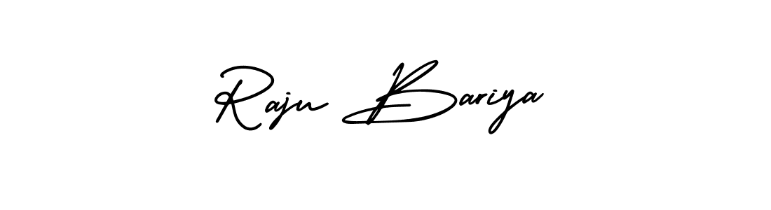 Make a beautiful signature design for name Raju Bariya. With this signature (AmerikaSignatureDemo-Regular) style, you can create a handwritten signature for free. Raju Bariya signature style 3 images and pictures png