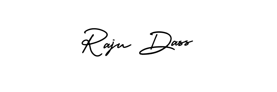 Use a signature maker to create a handwritten signature online. With this signature software, you can design (AmerikaSignatureDemo-Regular) your own signature for name Raju Dass. Raju Dass signature style 3 images and pictures png