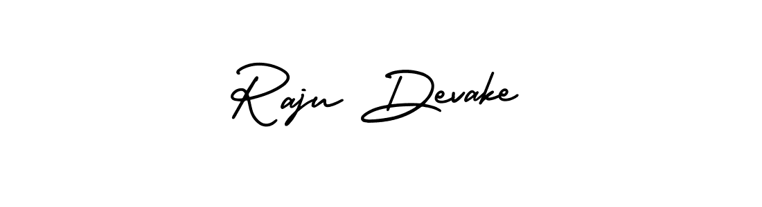 This is the best signature style for the Raju Devake name. Also you like these signature font (AmerikaSignatureDemo-Regular). Mix name signature. Raju Devake signature style 3 images and pictures png