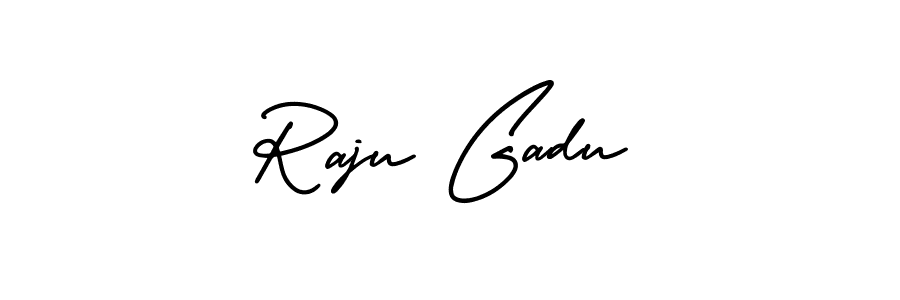 Design your own signature with our free online signature maker. With this signature software, you can create a handwritten (AmerikaSignatureDemo-Regular) signature for name Raju Gadu. Raju Gadu signature style 3 images and pictures png