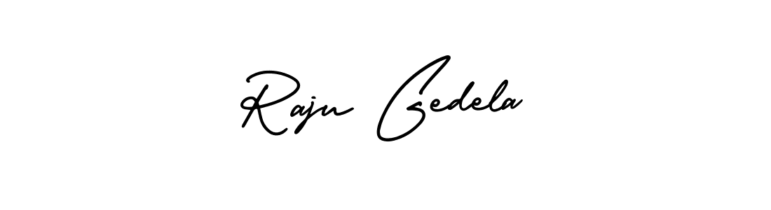 Best and Professional Signature Style for Raju Gedela. AmerikaSignatureDemo-Regular Best Signature Style Collection. Raju Gedela signature style 3 images and pictures png